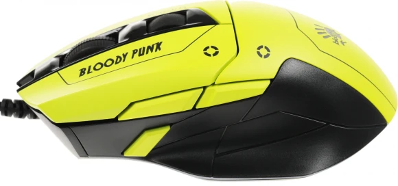 Мышь A4Tech Bloody W70 Max Punk желтый/черный оптическая 10000dpi USB 11but Мышь A4Tech Bloody W70 Max Punk желтый/черный оптическая 10000dpi USB 11but