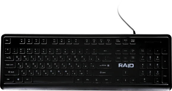 Клавиатура Defender GK-778DL черный USB slim for gamer LED (45778) кабель 1.5м