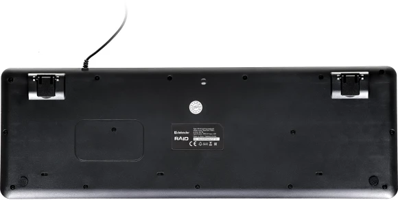 Клавиатура Defender GK-778DL черный USB slim for gamer LED (45778) кабель 1.5м