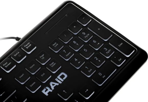 Клавиатура Defender GK-778DL черный USB slim for gamer LED (45778) кабель 1.5м