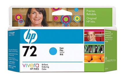 Картридж струйный HP 72 C9371A голубой (130мл) для HP DJ T1100/T610