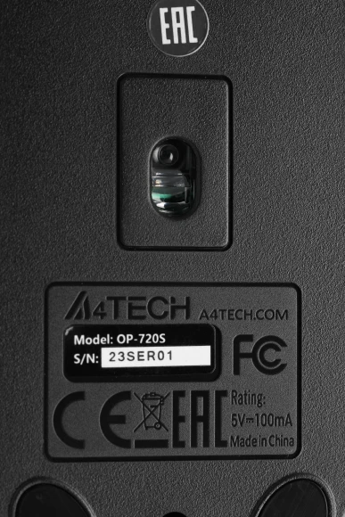 Мышь A4Tech OP-720S черный оптическая 1200dpi silent USB 2but Мышь A4Tech OP-720S черный оптическая 1200dpi silent USB 2but