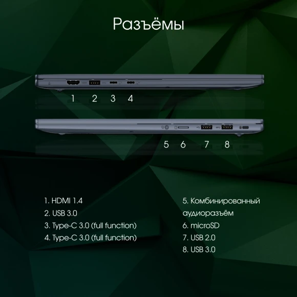 Ноутбук Digma Pro Pactos Ryzen 5 7530U 16Gb SSD512Gb AMD Radeon Graphics 16" IPS WUXGA (1920x1200) Windows 11 Pro dk.grey WiFi BT Cam 5500mAh (DN16R5-ADXW03)