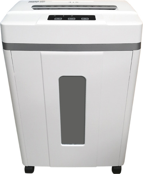 Шредер Office Kit S200TS 0,8x1 белый (секр.P-7) фрагменты 6лист. 25лтр. скобы пл.карты CD