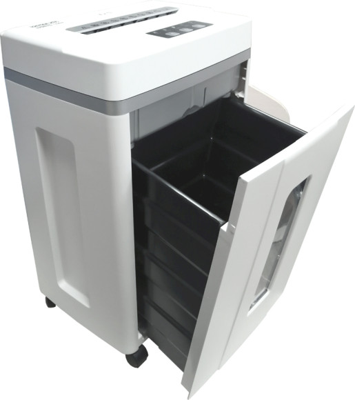 Шредер Office Kit S200TS 0,8x1 белый (секр.P-7) фрагменты 6лист. 25лтр. скобы пл.карты CD