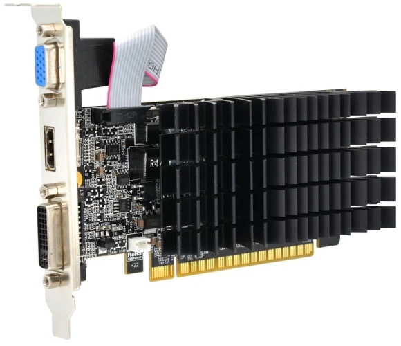 Видеокарта Afox PCI-E 2.0 AF210-1024D3L5-V2 NVIDIA G210 1Gb 64bit DDR3 520/1600 DVIx1 HDMIx1 CRTx1 HDCP Ret low profile