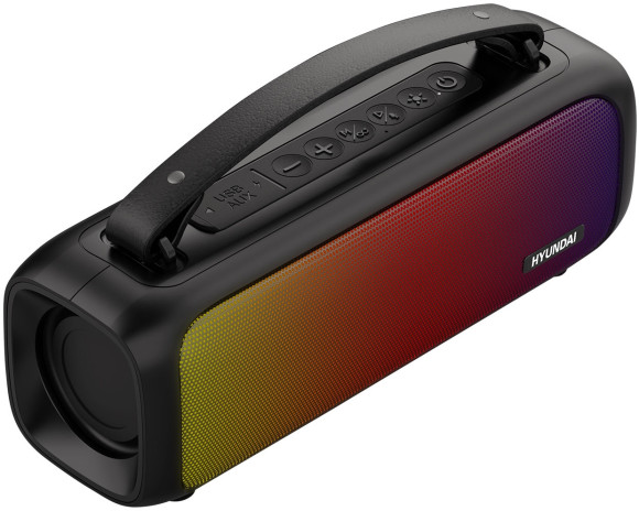 Колонка порт. Hyundai H-PS1020 черный 16W 2.0 BT 10м 1500mAh Колонка порт. Hyundai H-PS1020 черный 16W 2.0 BT 10м 1500mAh