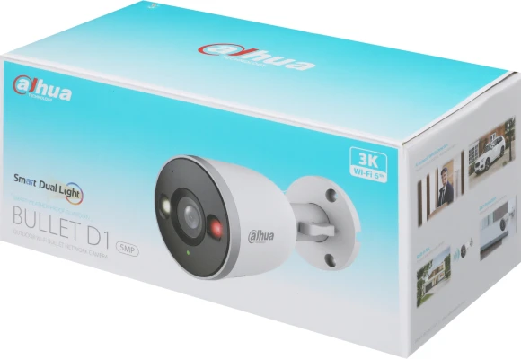 Камера видеонаблюдения IP Dahua DH-IPC-F5DP-IL-0280B Wi-Fi 2.8-2.8мм цв. корп.:белый (DH-F5D-IL)