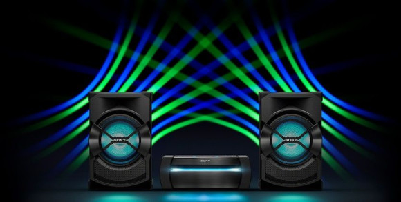 Минисистема Sony Shake-X10 черный 1200Вт CD CDRW DVD DVDRW FM USB BT