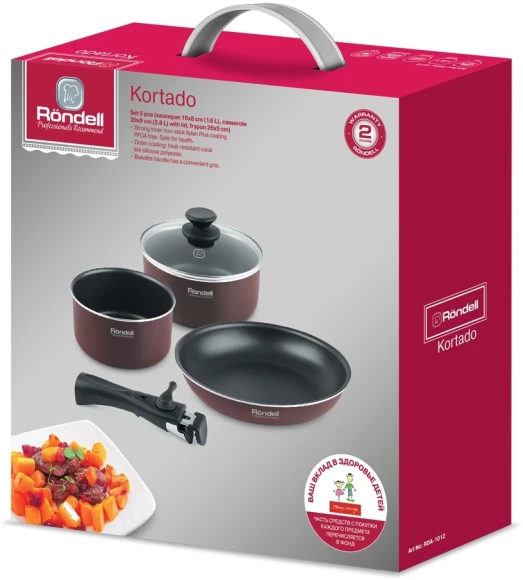 Набор посуды Rondell Kortado RDA-1012 5 предметов Набор посуды Rondell Kortado RDA-1012 5 предметов