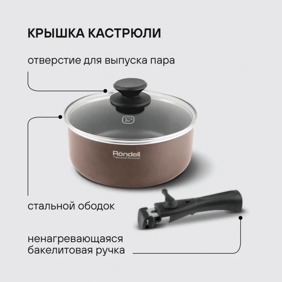 Набор посуды Rondell Kortado RDA-1012 5 предметов Набор посуды Rondell Kortado RDA-1012 5 предметов