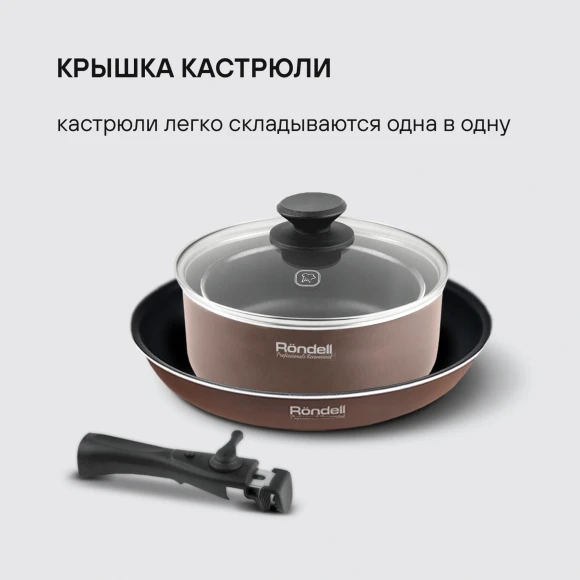 Набор посуды Rondell Kortado RDA-1012 5 предметов Набор посуды Rondell Kortado RDA-1012 5 предметов