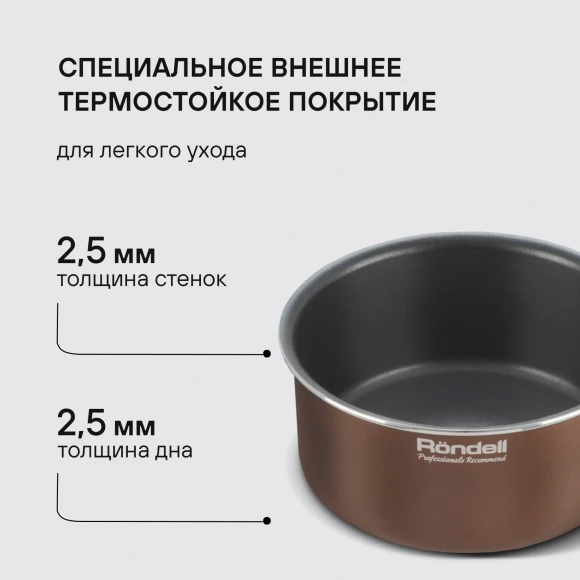 Набор посуды Rondell Kortado RDA-1012 5 предметов Набор посуды Rondell Kortado RDA-1012 5 предметов
