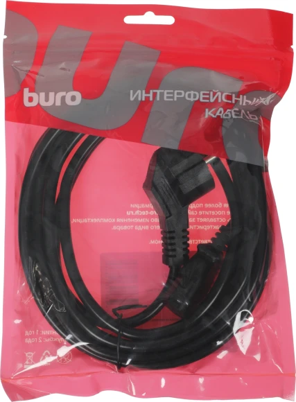 Кабель Buro BU-PCAB-3M-16A IEC C13 Евровилка 3м Кабель Buro BU-PCAB-3M-16A IEC C13 Евровилка 3м