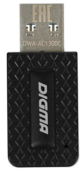 Сетевой адаптер Wi-Fi Digma DWA-AC1300C AC1300 USB 3.0 (ант.внутр.) 1ант. Сетевой адаптер Wi-Fi Digma DWA-AC1300C AC1300 USB 3.0 (ант.внутр.) 1ант.
