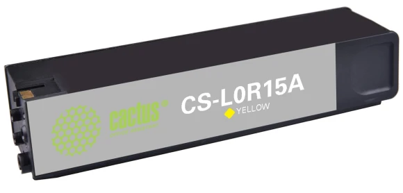 Картридж струйный Cactus CS-L0R15A 981Y желт.пигм. (240мл) для HP PageWide Enterprise Color 556dn/556xh/Flow MFP586z с чипом Картридж струйный Cactus CS-L0R15A 981Y желт.пигм. (240мл) для HP PageWide Enterprise Color 556dn/556xh/Flow MFP586z с чипом