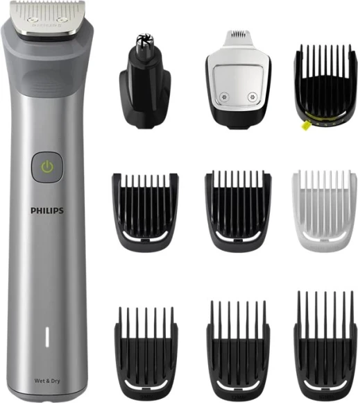 Триммер Philips MG5920/15 серебристый (насадок в компл:10шт) Триммер Philips MG5920/15 серебристый (насадок в компл:10шт)