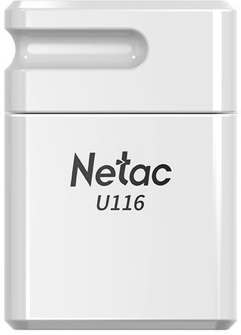 Флеш Диск Netac 64Gb U116 NT03U116N-064G-20WH USB2.0 белый