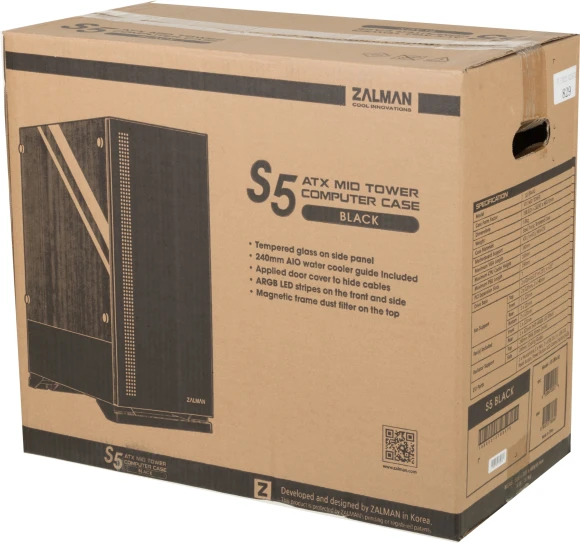 Корпус Zalman S5 черный без БП ATX 6x120mm 2x140mm 2xUSB2.0 1xUSB3.0 audio bott PSU Корпус Zalman S5 черный без БП ATX 6x120mm 2x140mm 2xUSB2.0 1xUSB3.0 audio bott PSU