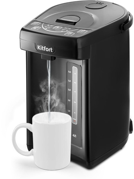 Термопот Kitfort КТ-2508-1 4л. 750Вт черный Термопот Kitfort КТ-2508-1 4л. 750Вт черный
