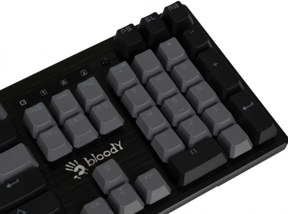 Клавиатура A4Tech Bloody B828N механическая черный/серый USB for gamer LED (B828N (GREY+BLACK))