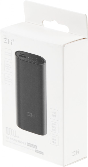 Мобильный аккумулятор ZMI PowerBank QB818 10000mAh QC3.0/PD3.0 30W 3A USB-A/USB-C черный (QB818 BLACK)
