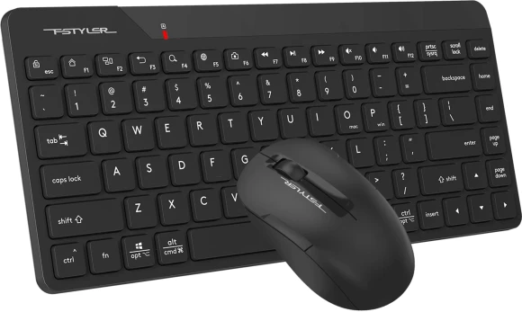 Клавиатура + мышь A4Tech Fstyler FG2200 Air2 клав:черный мышь:черный USB беспроводная slim (FG2200 AIR2 BLACK) Клавиатура + мышь A4Tech Fstyler FG2200 Air2 клав:черный мышь:черный USB беспроводная slim (FG2200 AIR2 BLACK)