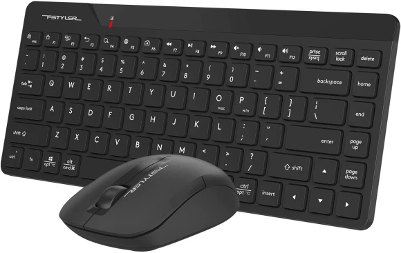 Клавиатура + мышь A4Tech Fstyler FG2200 Air2 клав:черный мышь:черный USB беспроводная slim (FG2200 AIR2 BLACK) Клавиатура + мышь A4Tech Fstyler FG2200 Air2 клав:черный мышь:черный USB беспроводная slim (FG2200 AIR2 BLACK)