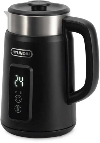 Чайник электрический Hyundai HYK-S3505 1.5л. 2200Вт черный корпус: металл/пластик