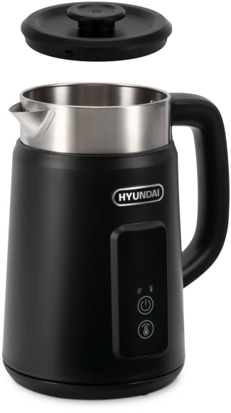 Чайник электрический Hyundai HYK-S3505 1.5л. 2200Вт черный корпус: металл/пластик