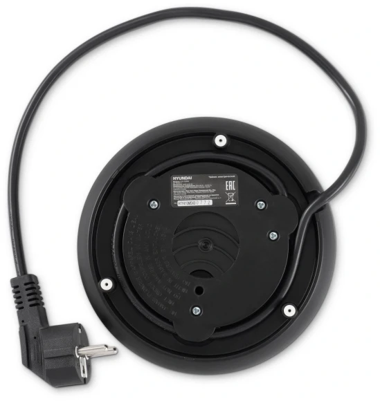 Чайник электрический Hyundai HYK-S3505 1.5л. 2200Вт черный корпус: металл/пластик