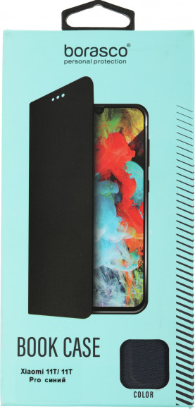 Чехол (флип-кейс) BoraSCO для Xiaomi 11T/11T Pro Book Case синий (70063)
