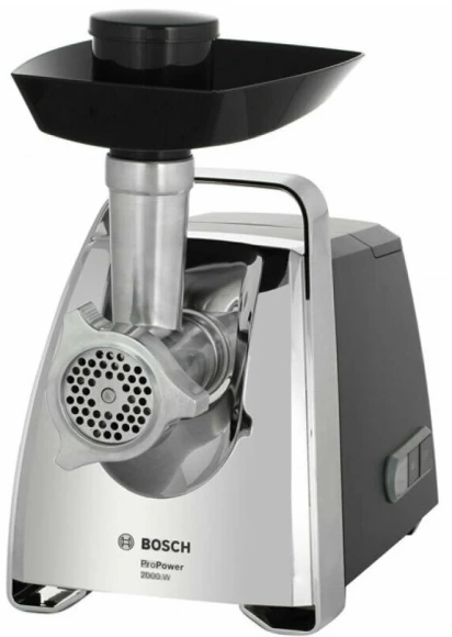 Мясорубка Bosch MFW67440 2000Вт черный/серебристый