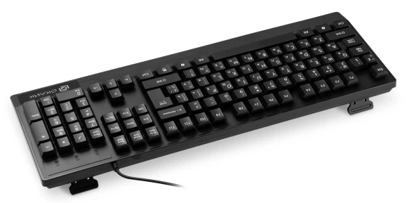 Клавиатура Оклик 115M черный USB (подставка для запястий) (1678098) Клавиатура Оклик 115M черный USB (подставка для запястий) (1678098)