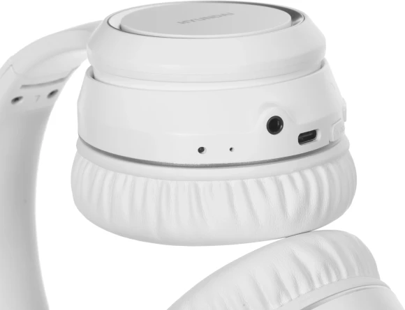 Гарнитура накладные Hyundai H-HP103 белый беспроводные bluetooth оголовье Гарнитура накладные Hyundai H-HP103 белый беспроводные bluetooth оголовье