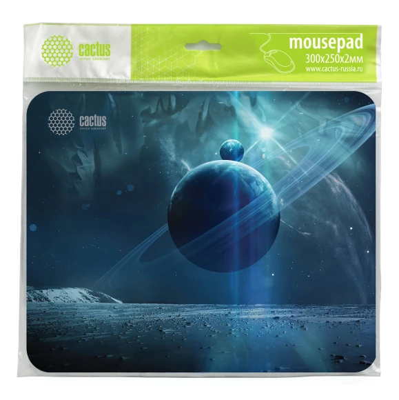 Коврик для мыши Cactus Saturn рисунок 300x250x2мм (CS-MP-P03M) Коврик для мыши Cactus Saturn рисунок 300x250x2мм (CS-MP-P03M)