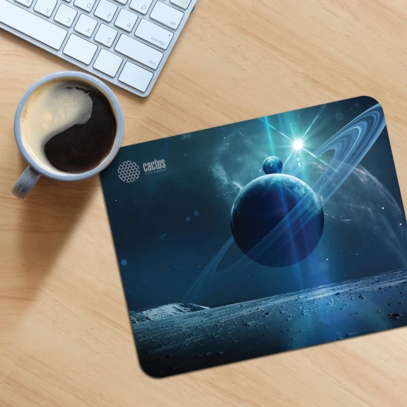 Коврик для мыши Cactus Saturn рисунок 300x250x2мм (CS-MP-P03M) Коврик для мыши Cactus Saturn рисунок 300x250x2мм (CS-MP-P03M)