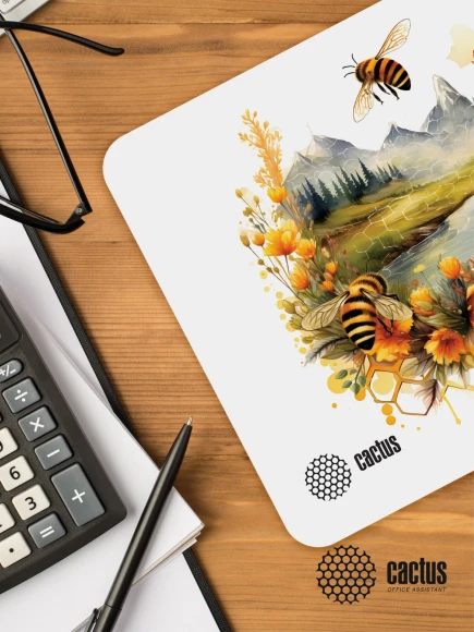 Коврик для мыши Cactus Honeybee 220x180x2мм (CS-MP-P09XS) Коврик для мыши Cactus Honeybee 220x180x2мм (CS-MP-P09XS)