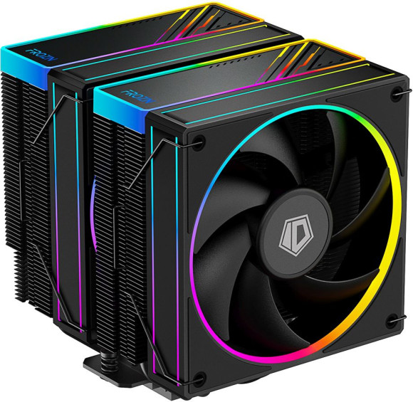 Устройство охлаждения(кулер) ID-Cooling Frozn A620 ARGB Soc-AM5/AM4/1200/1700/1851 черный 4-pin 29.9dB Al+Cu 270W 1200gr Ret (FROZN A620 ARGB)