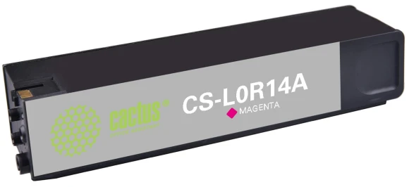 Картридж струйный Cactus CS-L0R14A 981M пурп.пигм. (240мл) для HP PageWide Enterprise Color 556dn/556xh/Flow MFP586z с чипом Картридж струйный Cactus CS-L0R14A 981M пурп.пигм. (240мл) для HP PageWide Enterprise Color 556dn/556xh/Flow MFP586z с чипом