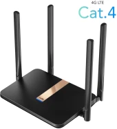 Роутер беспроводной Cudy LT500D AC1200 10/100BASE-TX/4G cat. 4 черный