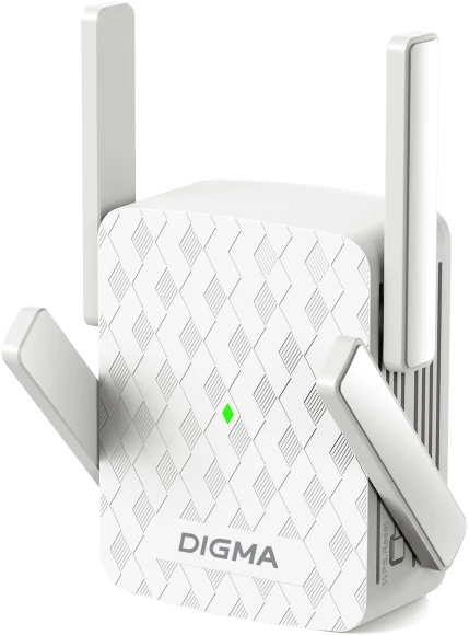Повторитель беспроводного сигнала Digma D-WR400 AC1200 10/100BASE-TX/Wi-Fi белый Повторитель беспроводного сигнала Digma D-WR400 AC1200 10/100BASE-TX/Wi-Fi белый