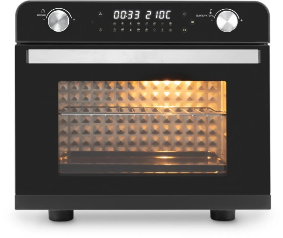 Мини-печь Hyundai MIO-HY087 36л. 1700Вт серебристый/черный