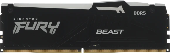 Память DDR5 32GB 5200MHz Kingston KF552C40BB2A-32 Fury Beast Black RGB RTL PC5-41600 CL40 DIMM 288-pin 1.25В single rank с радиатором Ret