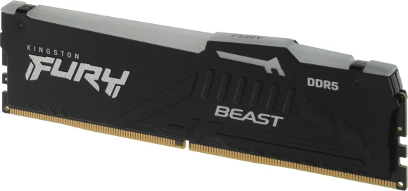 Память DDR5 32GB 5200MHz Kingston KF552C40BB2A-32 Fury Beast Black RGB RTL PC5-41600 CL40 DIMM 288-pin 1.25В single rank с радиатором Ret