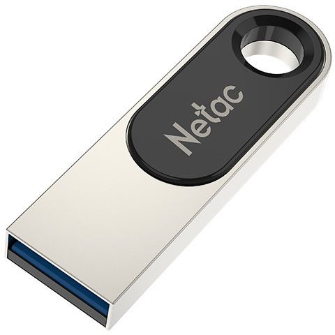 Флеш Диск Netac 64Gb U278 NT03U278N-064G-30PN USB3.0 серебристый/черный