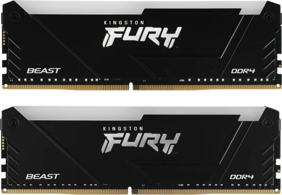 Память DDR4 2x8GB 3200MHz Kingston KF432C16BB2AK2/16 Fury Beast RGB RTL Gaming PC4-25600 CL16 DIMM 288-pin 1.35В kit dual rank с радиатором Ret Память DDR4 2x8GB 3200MHz Kingston KF432C16BB2AK2/16 Fury Beast RGB RTL Gaming PC4-25600 CL16 DIMM 288-pin 1.35В kit dual rank с радиатором Ret