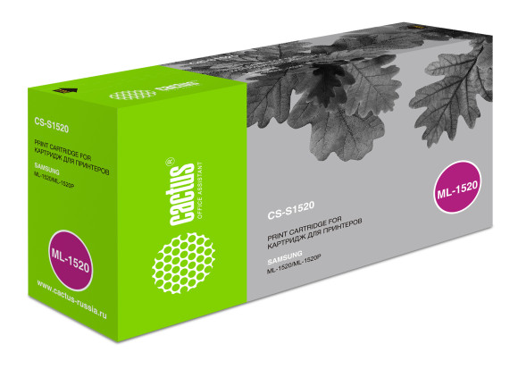 Картридж лазерный Cactus CS-S1520 ML-1520D3 черный (3000стр.) для Samsung ML-1520/1520P Картридж лазерный Cactus CS-S1520 ML-1520D3 черный (3000стр.) для Samsung ML-1520/1520P