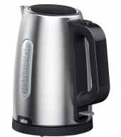 Чайник электрический Braun WK1500BK 1.7л. 2200Вт черный/нержавеющая сталь корпус: металл/пластик