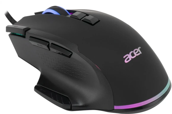 Мышь Acer OMW180 черный оптическая 6400dpi USB 9but (ZL.MCEEE.00S)
